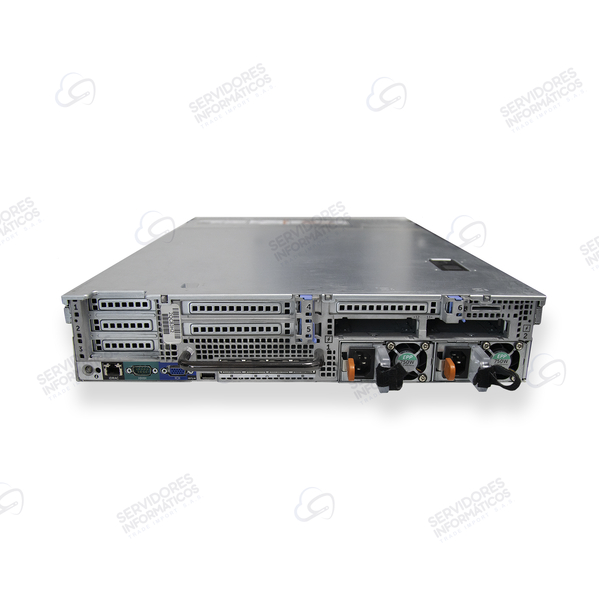 Servidor Dell PowerEdge R730XD 2x Xeon E5-2640v3 16 núcleos 64GB DDR4 12 bahías LFF 2x2TB SATA 2x750W usado - Image 3