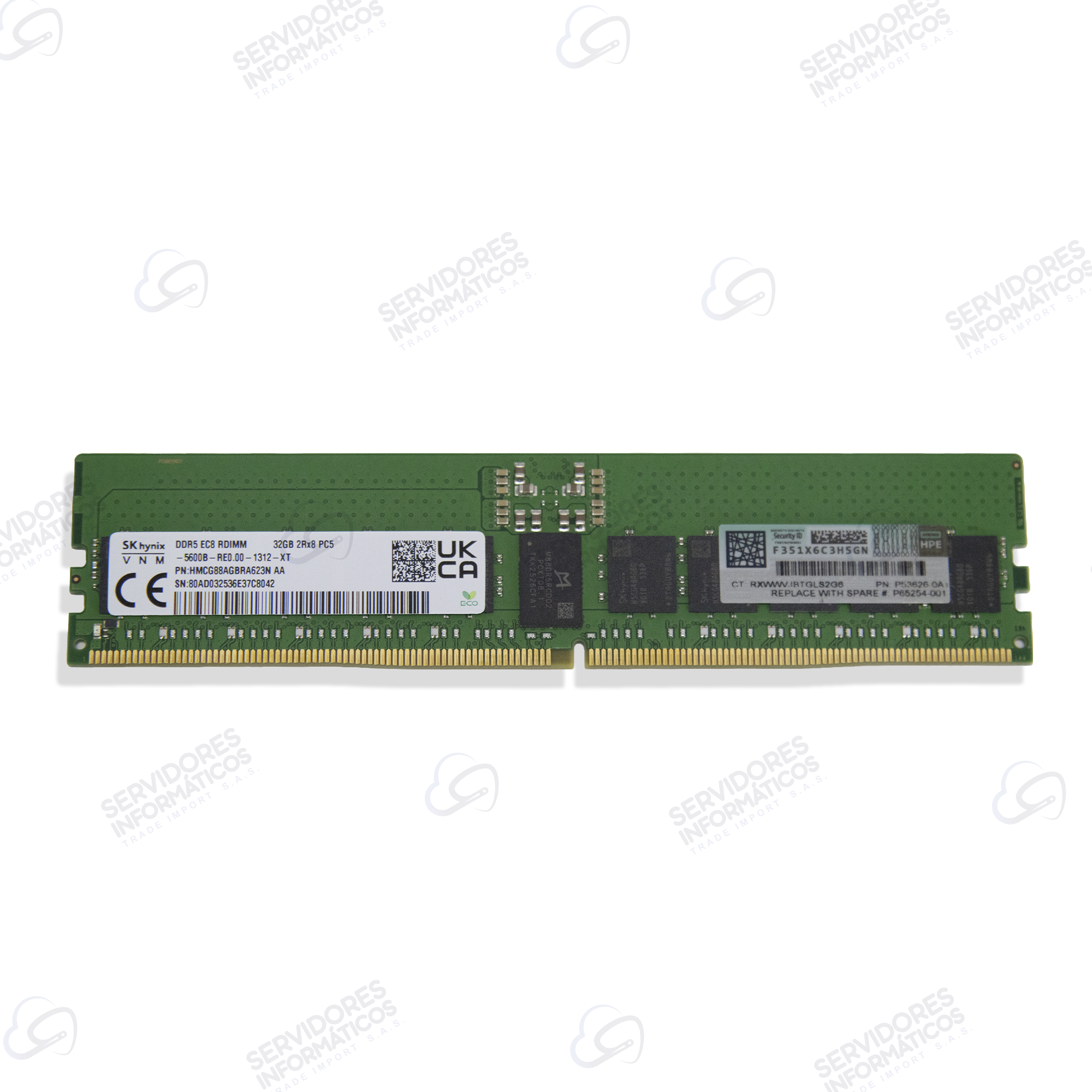 Memoria Servidor SK Hynyx HPE P53626 32GB PC5-44800 DDR5-5600 RDIMM