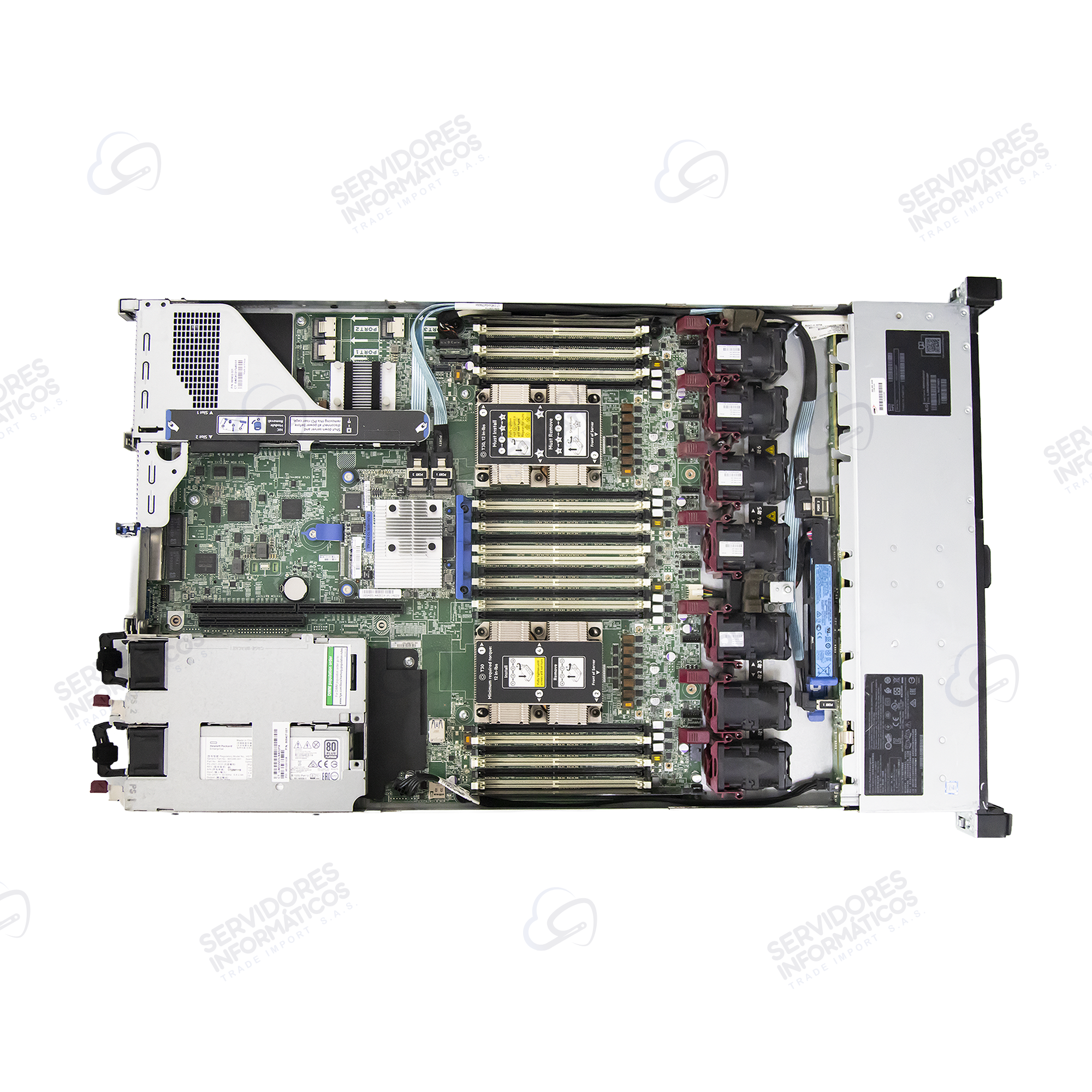 Servidor HPE ProLiant DL360 Gen10 2x Xeon Silver 4110 16 cores 64GB DDR4 2x1.2TB SAS SFF 2x500W usado - Image 3