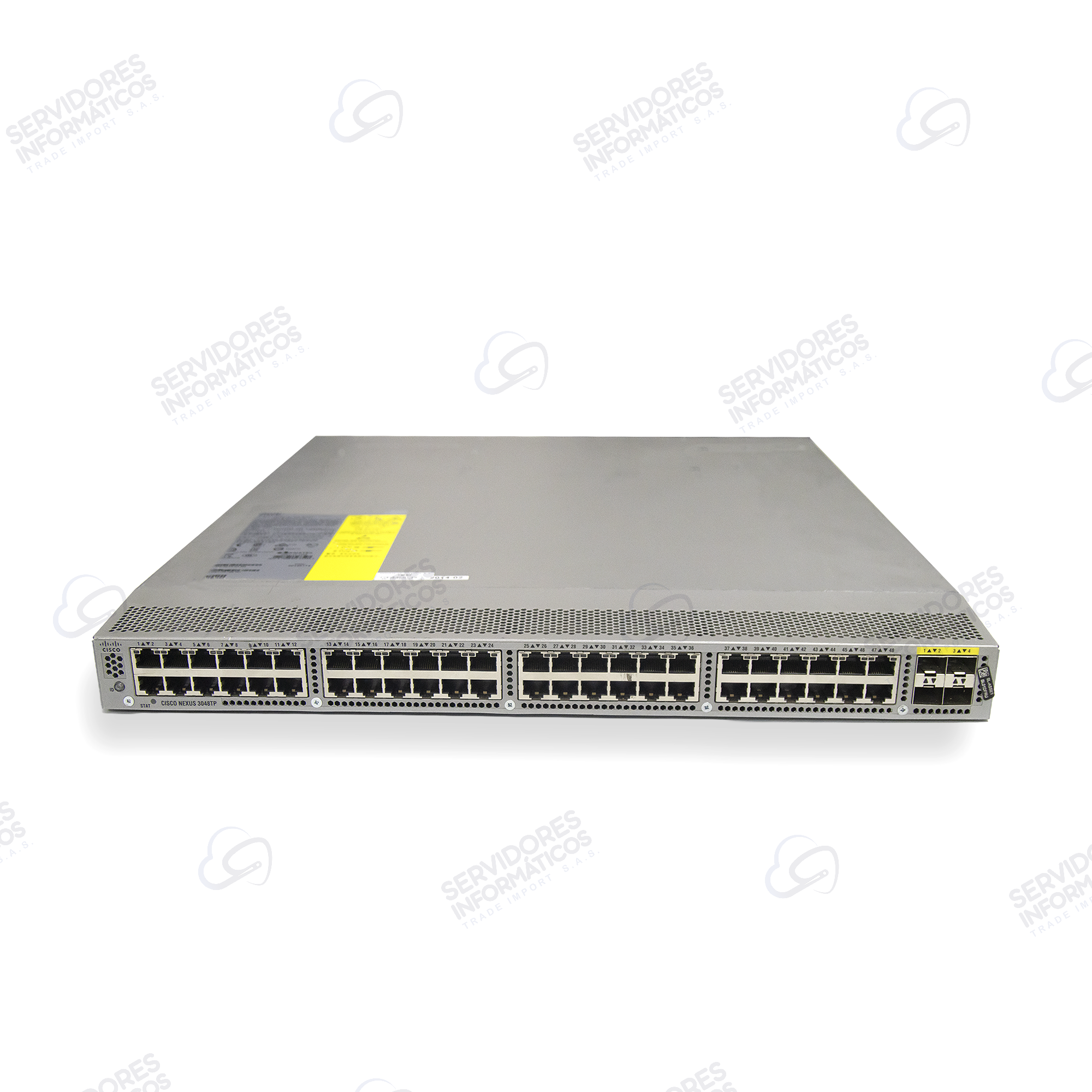 Switch Cisco Nexus N3K-C3048TP-1GE Capa 2/3 48x Gigabit RJ45 4x SFP+ 10GbE Doble Fuente - Usado