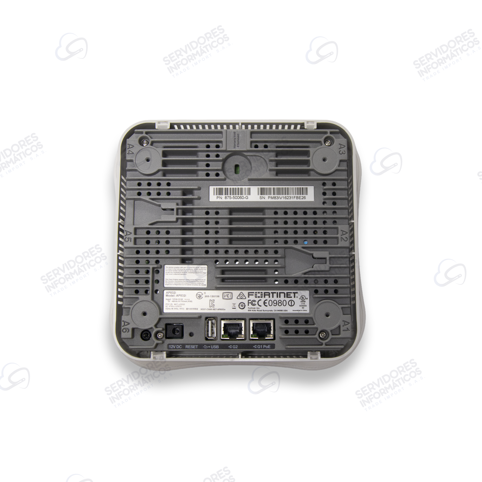 Access Point Fortinet AP832i 802.11ac Dual Radio 3x3 2.6Gbps PoE Antenas Internas - NUEVO - Image 2