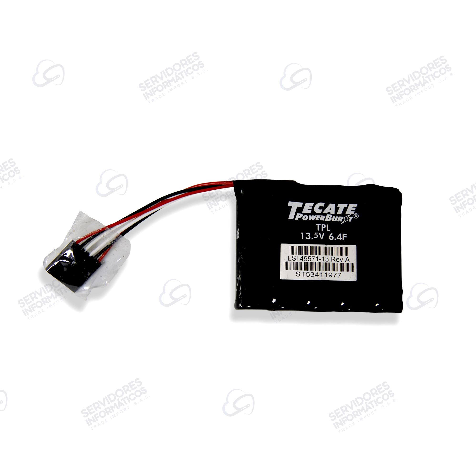 Bateria LSI SuperCap Raid Cache Tecate PowerBurst 13.5v 6.4f 49571-15