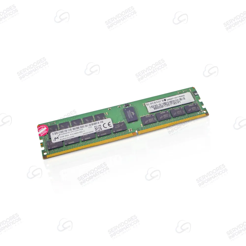 Memoria Servidor MICRON SUPERMICRO 32GB DDR4-2666V-R RDIMM