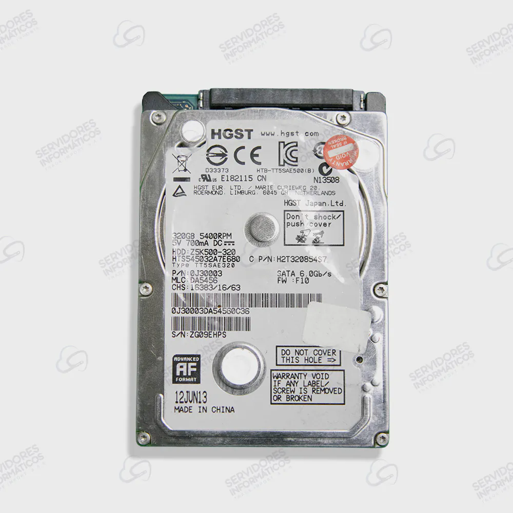 DISCO HOME HGST 320GB SATA 2.5" - Usado