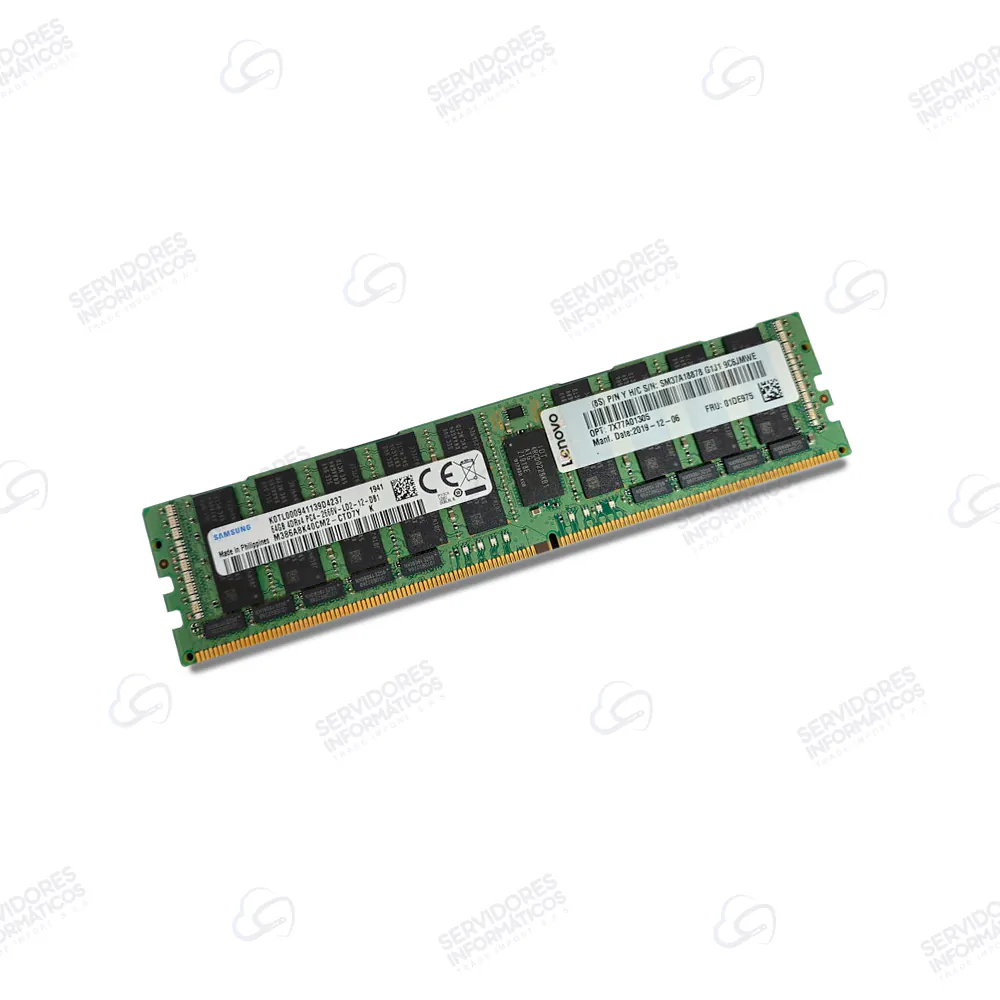 Memoria Servidor Samsung LENOVO 64GB PC4-21300 DDR4-2666V-L PN: SM37A18878 LRDIMM