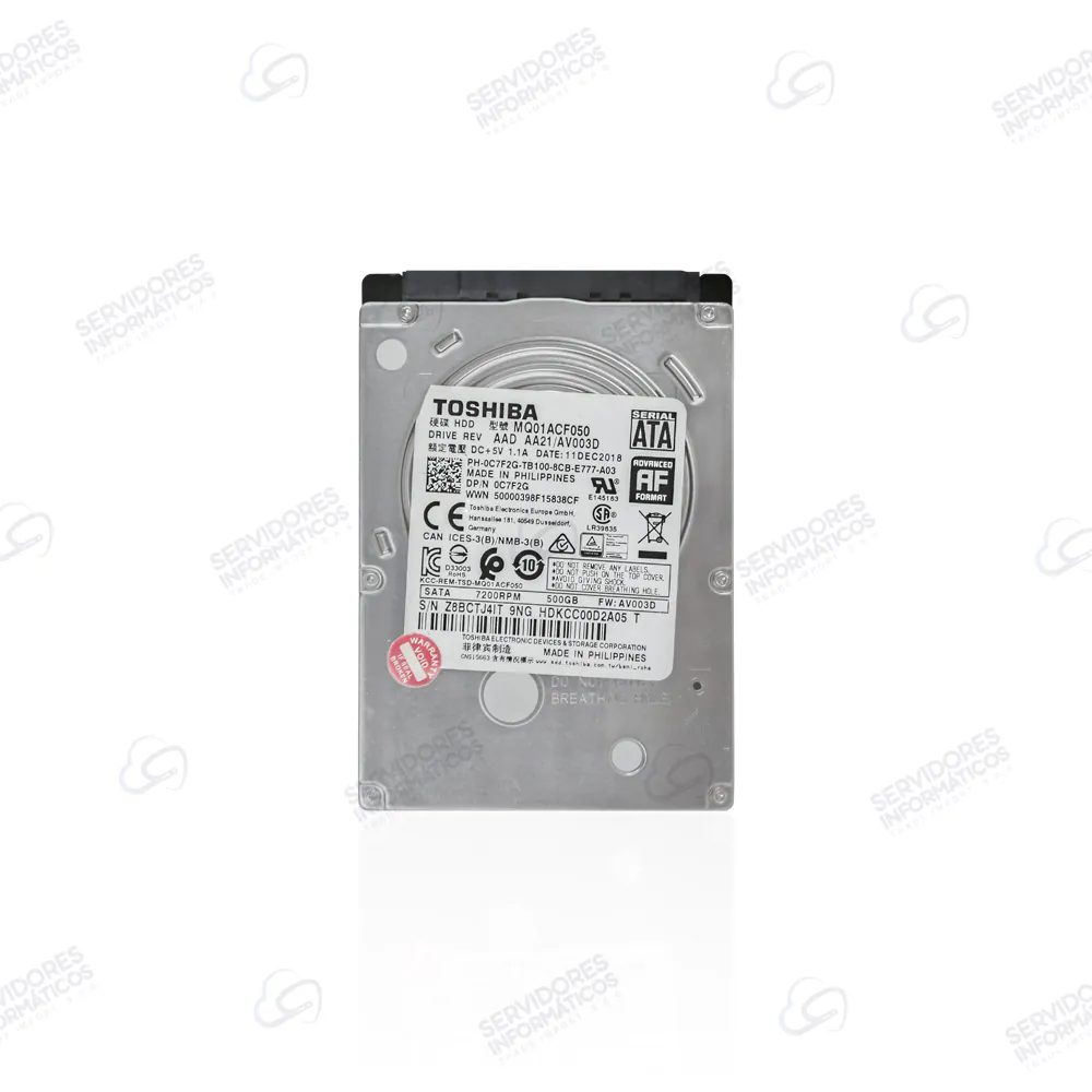 DISCO HOME Toshiba 500GB SATA 2.5" - Usado